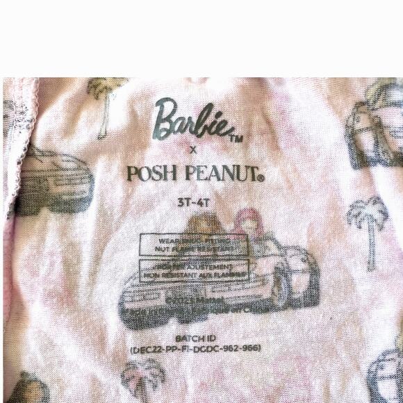 Posh Peanut Barbie Cruisin Two Piece Bamboo Pajamas 3T to 4T - Picture 5 of 5